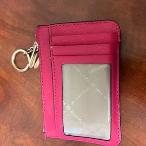 Pink Michael Kors card holder/wallet